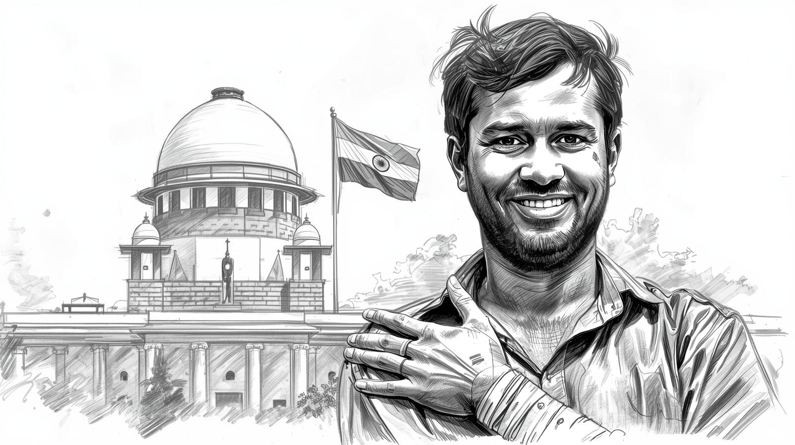 a man happy with supreme court judgment